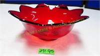 Ruby Red Serving Bowl