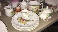 10 pieces of Victorian porcelain China including