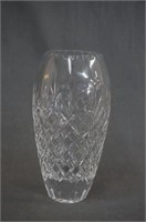 Cut Crystal Criss-Cross 9" Centerpiece Vase