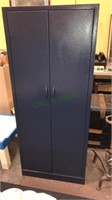 Metal 2 door wardrobe cabinet 64 x 27 x 20, (751)