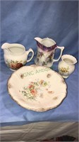 Four pieces of antique porcelain China including