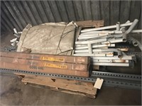 Industrial Metal Shelf Uprights & Misc Pipe