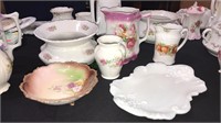 Five pieces of Victorian porcelain China