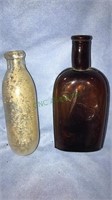 Amber anchor flask bottle, modified milk baby