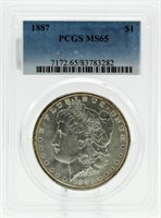 1887 MS65 Morgan Silver Dollar
