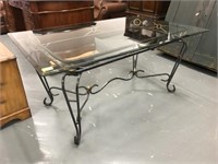 Metal & glass table