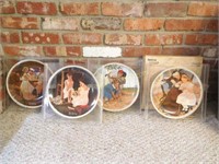 Several Norman Rockwell Decorative Plates