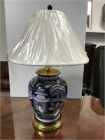 Blue & white lamp