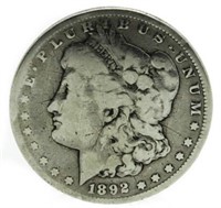1892 Carson City Morgan Silver Dollar *KEY Date