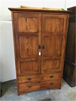 Thomasville Mission oak armoire
