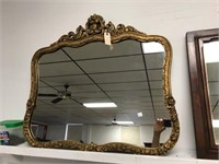 Gilt decorated mirror