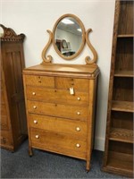 Birds eye maple dresser