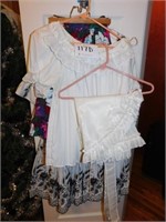 Square dance outfits - black & white homemade