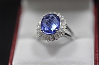 4.48ct tanzanite ring