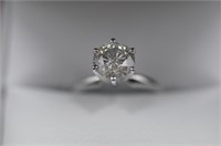 1.50ct Round Brilliant Diamond solitaire ring