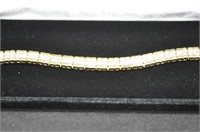 Large diamond tennis bracelet