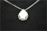 12.08ct opal estate necklace