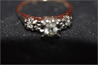 14kt diamond estate ring