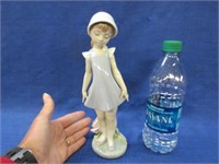 circa 1980 lladro girl figurine - made in spain