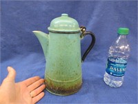 antique enamelware coffee pot - poland