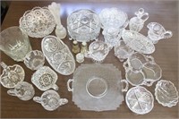 Collection of Vintage Press Glass Glassware