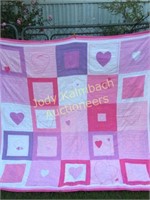 Do Your Room pink/purple block quilt