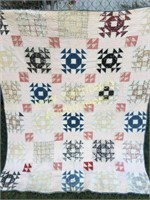 Antique Midwestern patchwork quilt