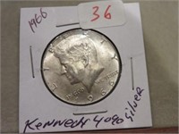 1966 KENNEDY HALF DOLLAR 40% SILVER