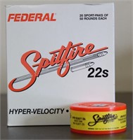 1000rds Federal Spitfire 22s Cartridges