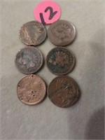 ASSORTED DATE INDIAN HEAD PENNIES