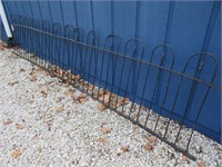 old metal-iron fence piece 12.9ft long (32in tall)