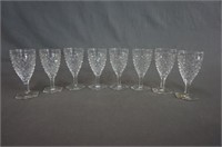 Fostoria American Hex Footed Water Goblets Set