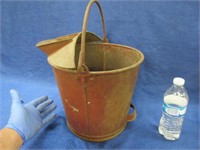 antique galvanized milk bucket - strainer top