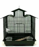 Metal Bird Cage w/ Plastic Base