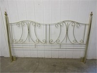 king size metal headboard (brass color)