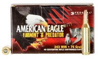 Federal American Eagle 243Win 75GR - 200 Rds