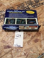 Spark checker kit in line for recessed plugs