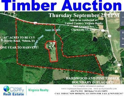 TIMBER AUCTION!  ONE YEAR TO CUT         TIMBER RIGHTS ONLY!