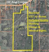 117 Acres w/ 150' of road frontage