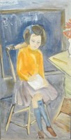 MARGARETT SARGENT PAINTING OF A GIRL IN SCHOOL