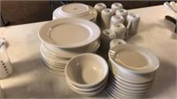 White Rolled Edge Dishes