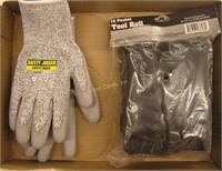 New Size 9 Work Gloves & 14 Pocket Tool Roll