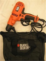 Black & Decker 3/8" Electric Drill W/Case