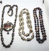 Cloisonné Necklaces & Pendant and Millefiori