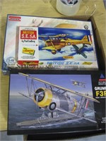 lot of 3 vintage model airplane kits