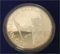 1979 PANAMA 20 BALBOA SILVER .500