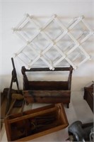 Wooden Tool Box / Mag. Rack / Wall Hanger