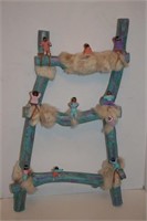 American Indian Ladder with Figurines