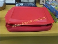Pyrex 9 x 13 baking dish with lid & carrier