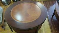 NICE 2 TONE ROUND COFFEE TABLE